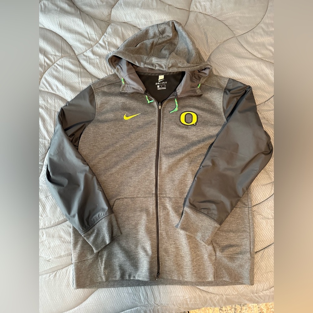 Oregon Ducks Tech Fleece zip front hoodie